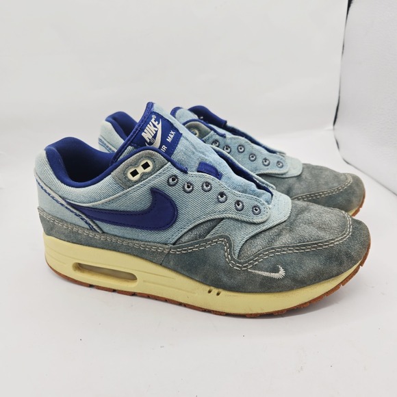 Nike Air Max 1 Dirty Denim 2022 Size 9 Authentic Trainer Runner Blue Jean OG - Picture 4 of 9